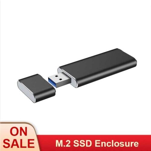 USB3.0 TO M.2 NGFF SSD Enclosure Solid State Drive External Case Adapter UASP SuperSpeed 6Gbps for 2230 2242 M.2 NGFF SSD