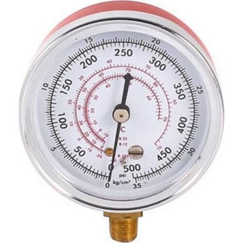 1 Pc Bottom Mount 2.8" Round Dial Water Air Pressure Gauge 0-35Kg/cm2
