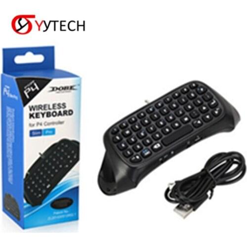 SYYTECH TP4-008 MIni Wireless Bluetooth Chatpad Keyboard for PS4 Game Controller Accessories