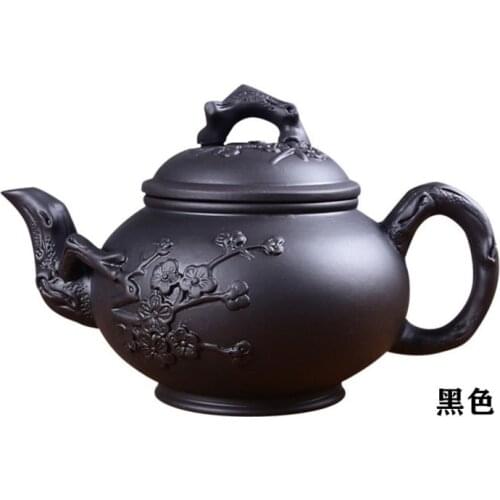 Yixing Ceramic Teapot Handmade Porcelain Tea Pot Cup Set Purple Clay Teapots 400ml Zisha Kung Fu Ceremony Gift Bonus 3 Cups 50ml