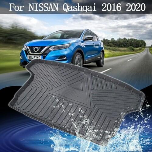 Car Rear Boot Liner Trunk Cargo Mat Tray Rubber Floor Mud Pad Protector for Nissan Qashqai 2016-2020