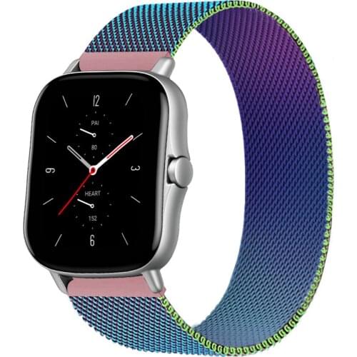 20mm/22mm band For Amazfit GTS/2/2e/GTS2 Mini/GTR 42mm/47mm/GTR2/2e/stratos 2/3 Metal Watch Bracelet Amazfit bip strap