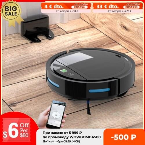 Robot Vocuum Cleaner APP Remote Control 2500Pa Suction Low Noise 2000mAH Anti-drop U-shape Cleaning One-click Start Auto-charge