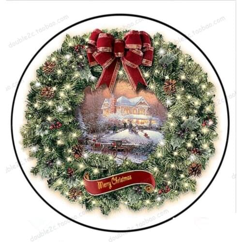 Christmas Edible Paper For Cake Topper,8 '' Merry Christmas Bell Edible Customized Food Paper Christmas Party Decoration