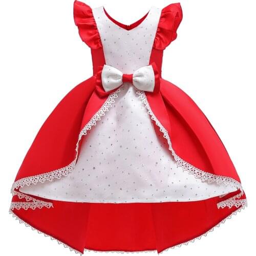 Christmas dress for girl / Christmas red and christmas green colors available / Dress with ruffle sleeves