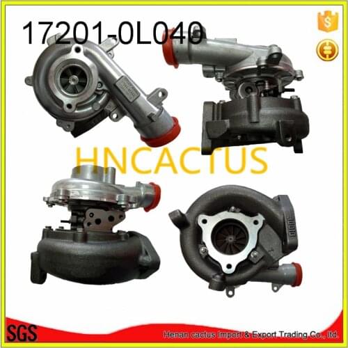 1KD 1KDFTV 3.0L CT16V Turbo TurboCharger for Toyota Hilux VIGO Fortuner 2004-2014 17201-0L040 17201-30110 engine part