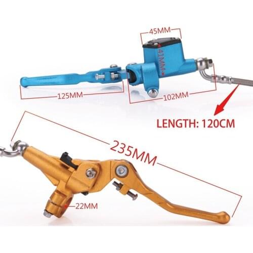 General refit motorcycle parts locomotive hydraulic clutch for 1200 mm lever master cylinder 125-250cc
