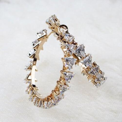 CECILIA dangle earrings zircon earrings in S925 needles for women girls luxury drop earrings for party wedding jewelry