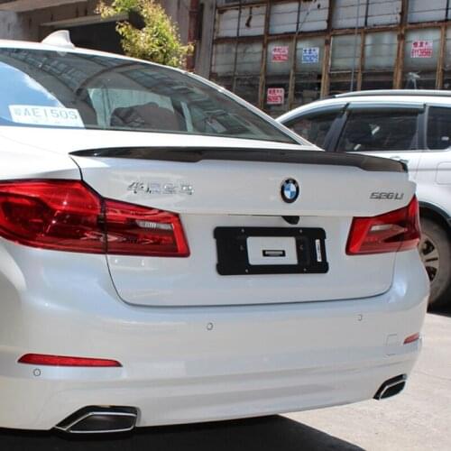 Carbon Fiber M5 Rear Spoiler Tail Trunk Boot Wing Cover For BMW 5 Series G30 Spoiler 2017 Years Car Accessories