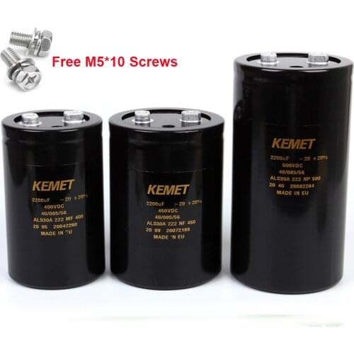 2200UF 400V 66x105mm / 2200UF 450V 77x105mm / 2200UF 500V 7x146mm BHC ALS30A Series Audio Electrolytic Capacitors