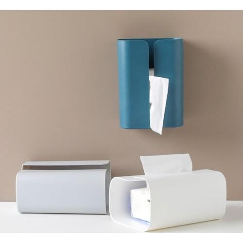 Paper Towel Box Bathroom Wall-Mounted Storage Rack Household Multifunctional Storage Box Kitchen Paper Towel Rack Storage Box