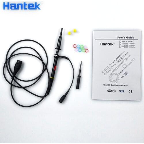 Hantek PP-80B/150B/200B/300B Digital Oscilloscope Probe Osciloscopio Test Probes X1 X10 80Mhz 150MHz 200MHz 300MHz 130cm Length