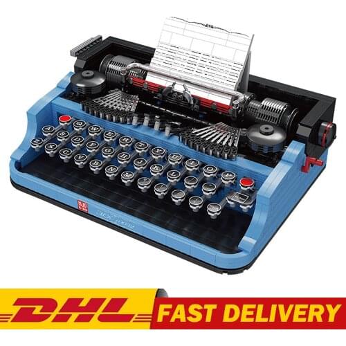 MOULD KING 10032 Creative Idea Toys The Classic Retro Typewriter Model Building Blocks Assembly Bricks As Kids Christmas Gifts