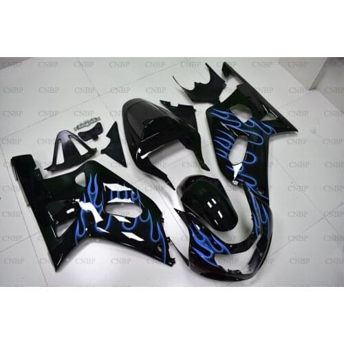 GSXR600 GSXR750 GSXR1000 2000 - 2003 K12 Fairing Kits GSXR600 GSXR750 GSXR1000 2002 01 00 Black Blue Frame Body Kits