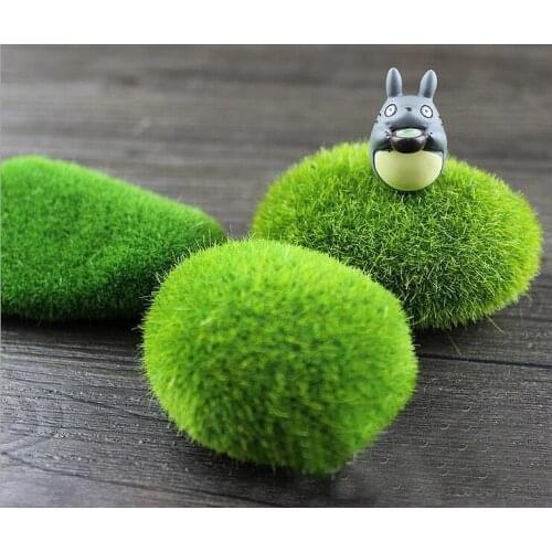 10pcs Artificial Fresh Moss Balls Decorative Green Plant Wedding Home Party Hotel Decoration