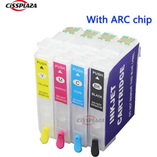 CISSPLAZA 1set 16XL Refill ink cartridge For Epson WF-2530 WF-2010 WF-2510 2540 WF-2630 WF-2650 WF-2750 WF-2660 with ARC chip