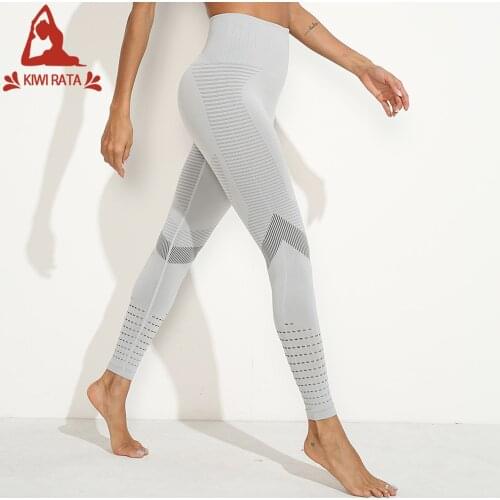 KIWI RATA Women Energy Seamless Leggings Fitness Running Yoga Pants High Waist Leggings Push Up Leggings Sport Girl Gym Leggings