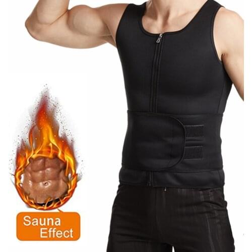 Men Shapewear Sports Abdomen Corset Vest Waistband Fitness Waist Suit