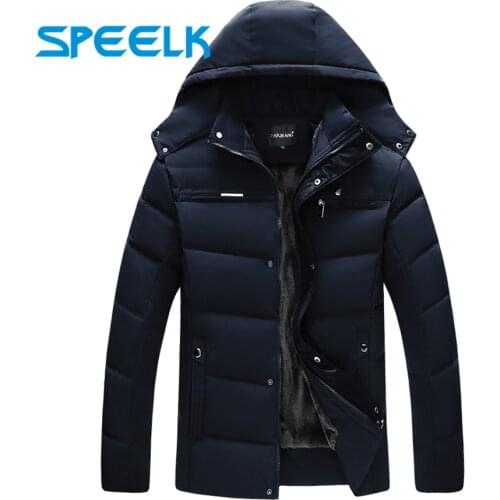 Brand New Down Coat Men Winter Thick Cotton Jacket Mens Fashion Cotton-padded Jackets Male Autumn Causal Parkas Outwear