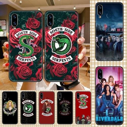 TV Riverdale Southside Serpents Phone case For Huawei Honor 6 7 8 9 10 10i 20 A C X Lite Pro Play black pretty funda soft coque