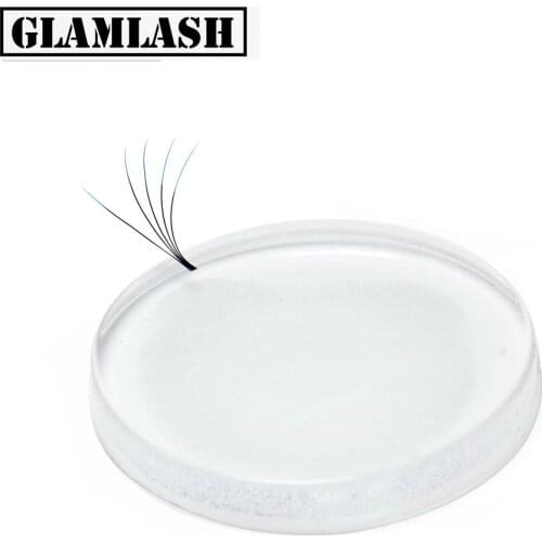 GLAMLASH 5Pcs Reusable Washable Easy Fan Lash Pads Volume Lash Patches Eyelash Extension Make Fans Eyelash Holder Makeup Tool