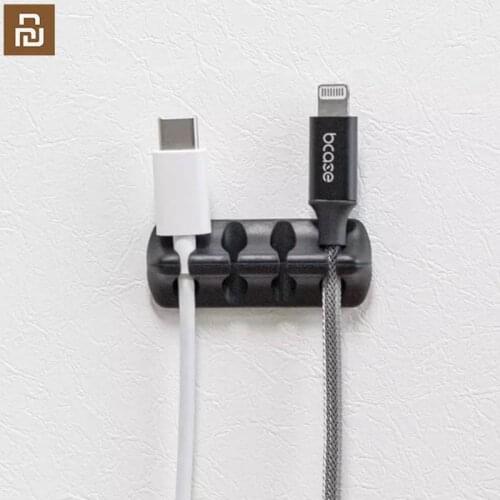 New Original Youpin data line cable storage / silicone / cable manager / USB micro lightning usb-c wire desktop finishing