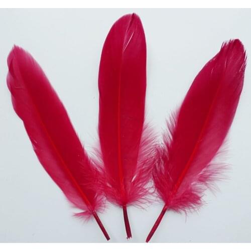 Wholesale 1000Pcs Wine Red Natural Plume Goose Feather For DIY Crafts Christmas Cosplay Hat Clothing Shoe Accessories Decoration