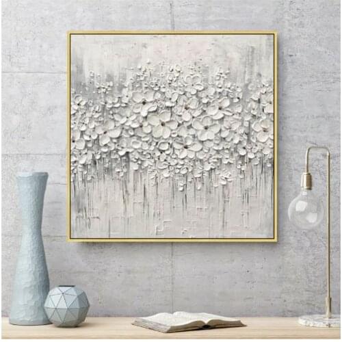 Original Acrylic painting Modern Abstract flower oil painting canvas painting wall art Home decoracion