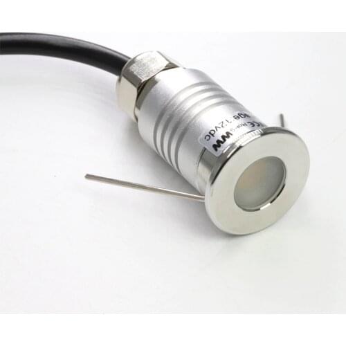 1W Mini LED Underground Light IP67 Waterproof Inground Lamp 12V Outdoor Ground Spot Landscape Garden Deck Stair Buried Lighting