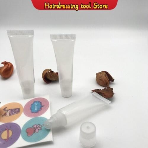 10ml 15ml Empty Lip Gloss Tubes with Funnels Clear Soft Lip Gloss Container Refillable Lipgloss Tubes for DIY Cosmetic Makeup