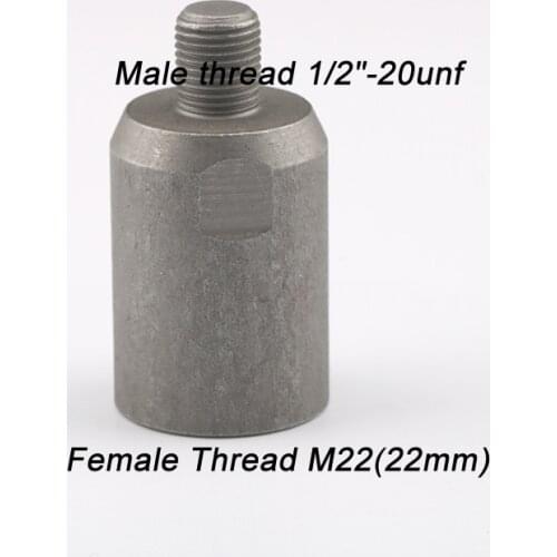 Adapter connector male thread 1/2'' 20 unf female m22 electric drill to use drill core bit