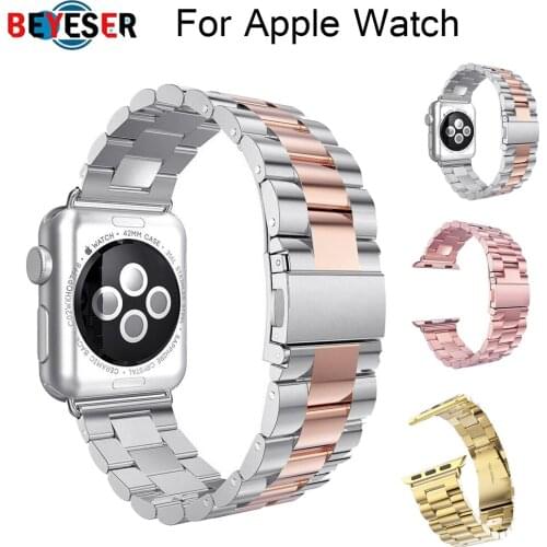 Stainless Steel Strap For Apple watch band 38mm 42mm Metal WatchBand 40mm 44mm Sport Bracelet for iWatch series 6/SE/5/4/3/2/1