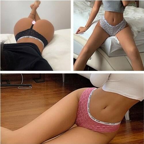 Sexy Lace Women Panties Underwear Seamless Floral Workout Fitness Thongs Low Waist G-String Panty Fashion T-back Lingerie