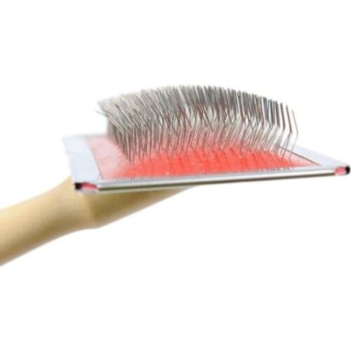 Pet Grooming Comb Wooden Handle Needle Comb Pet Brush Dog Beauty Comb Hair Brush Dog Comb