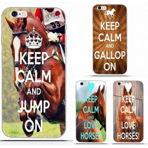 Keep Calm And Ride And Ride On Horse For Moto G G2 G3 For HTC Desire 530 626 628 630 816 820 One A9 M7 M8 M9 M10 E9 Plus U11