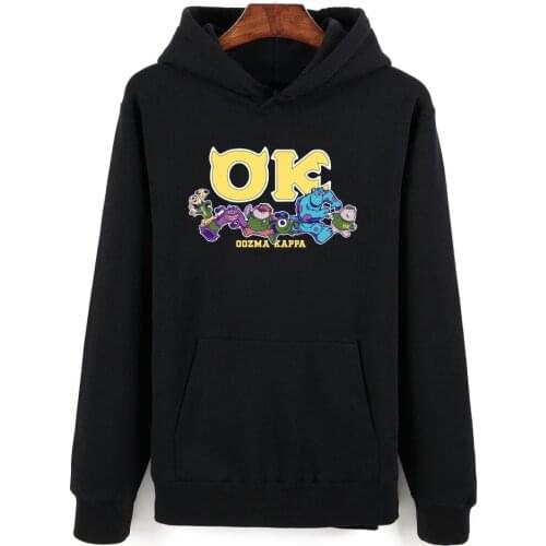 Peculiar Monster University Men/women Hoodies Worm Cotton Brand We Are Family Oozma Female Couples Pop Sweatshirt Young People
