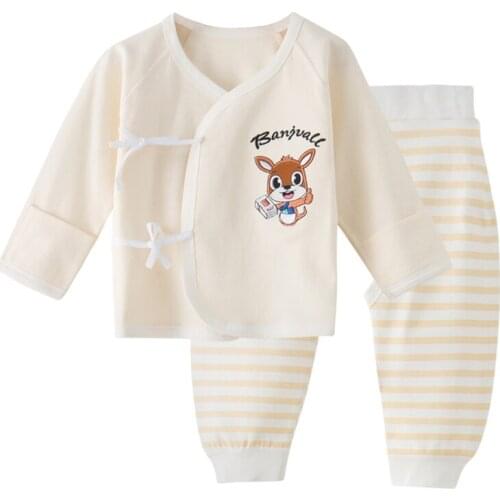 0-9 Months Unisex Baby Clothing Set Cotton Infant Stuff Newborn Pajamas Underwear Suits Two-piece Suit Underwear Suits Gift