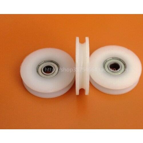 0pcs 608ZZ inner diameter 8mm 8*46.5*10 U H type 8mm groove pulley