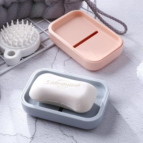 1 Pcs Plastic Drain Non Slip Soap Box Soap Box Holder Soap Basket Bathroom Accessories Storage Holder