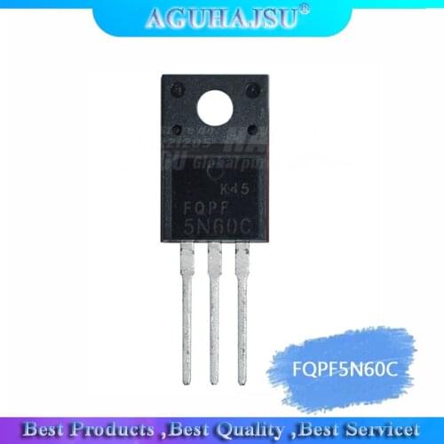 10PCS FQPF5N60C TO-220 FQPF5N60 5N60C 5N60 TO220 new 5A600V MOS FET