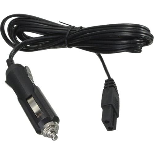 2Pcs 2m 2 Pin Lead Cable Plug Wire Car Refrigerator Cigarette 12V DC Replacement Cooler Cool Box Mini Fridge Lighter Power Cord