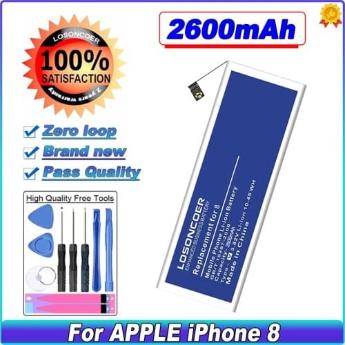 LOSONCOER i8 2250mAh Battery For iPhone 8 8G High Capacity Phone Batteries ~In Stock +Free Tools