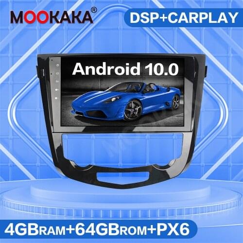 4G SIM LTE Android 10.0 4+64 GB Car Multimedia Player Radio For Nissan X-trail / Qashqai 2013 - 2019 GPS Navigation Auto Stereo