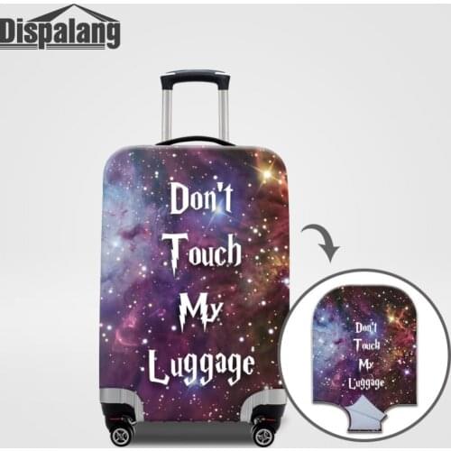 Dispalang Thicker Travel Suitcase Protective Cover Galaxy Universe Space Elastic Dust Luggage Covers For 18-32 Inch Trolley Case
