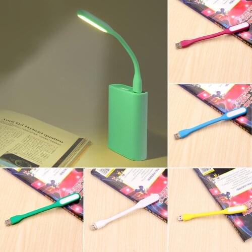 5PCS Flexible USB LED Book Light Desk Reading Lamp Camping Flashlight Night Lights for PC Mobile Power Charge Notebook Computer