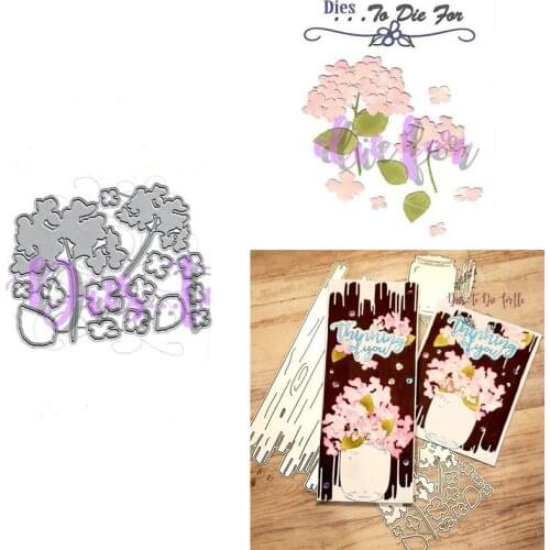 Blooming love flower Metal cutting dies cross stitch scrapbooking diesstencil Holiday card christmas new cutting dies for 2021