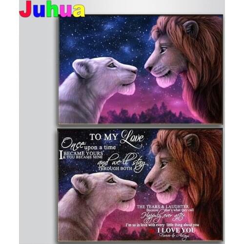 King lion Diamond Painting Kit 5D DIY Diamond Embroidery animal Pictures Of Rhinestones Mosaic Stitch Wall Art kids room decor