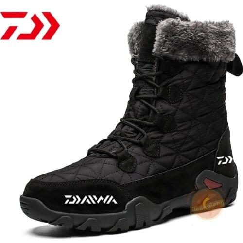 2021 New Daiwa Mens Fishing Shoes Breathable Non-slip Shoes Winter Outdoor Sport Waterproof Warm Boots Fishing Climbing Shoes