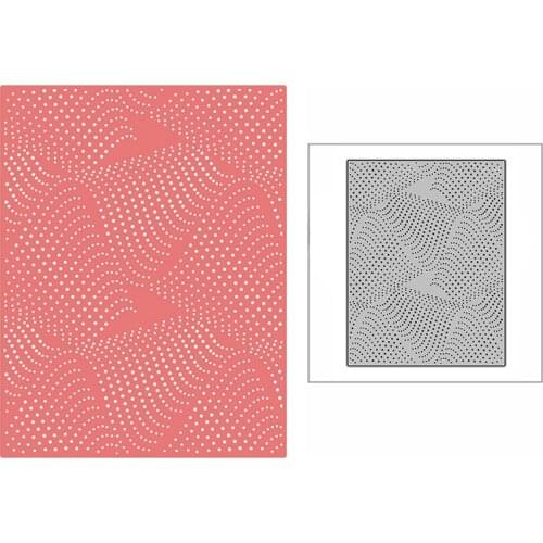 New Spotted Wavy Line Background Plate 2021 Metal Cutting Dies for DIY Scrapbooking and Card Making Embossing Craft No Stamps