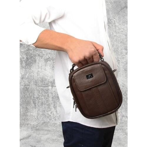 Alone brand shoulder strap men Bag pu leather multi-compartment steel case new fashion Crossbody bag for men 2021 new model